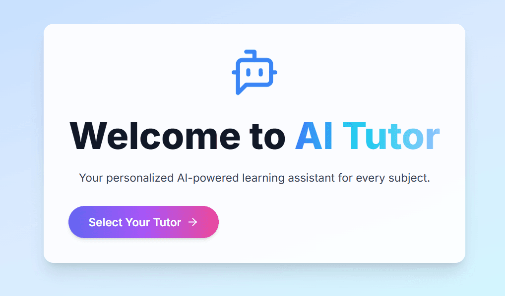 AI Tutor screenshot